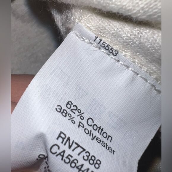 Madewell Light Cream Libra Lace-Up Tee Size Medium EUC - Picture 8 of 9